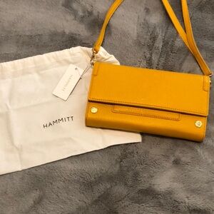 Hammitt yellow leather handbag